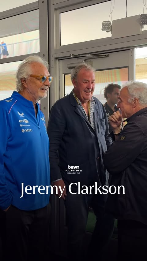 Back supporting his team from Chipping Norton @jeremyclarkson1 😁