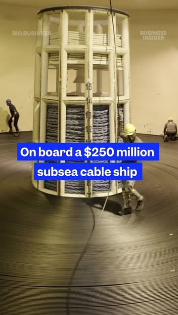 The internet has a hidden infrastructure. We went aboard one of SubCom's cable-laying ships to see what it takes to load, protect, and install the cables that keep the world connected.