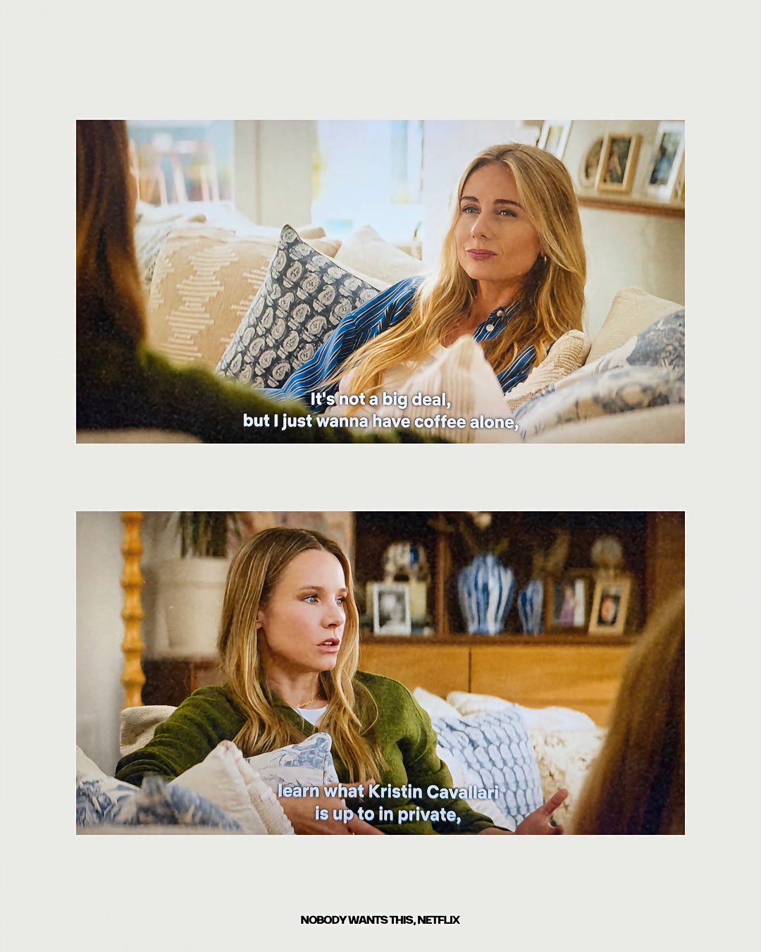 “It’s not a big deal, but I just wanna have coffee alone, learn what Kristin Cavallari is up to in private…”@nobodywantsthisofficial ☕️🤍 well, here’s what @kristincavallari has been up to ✨