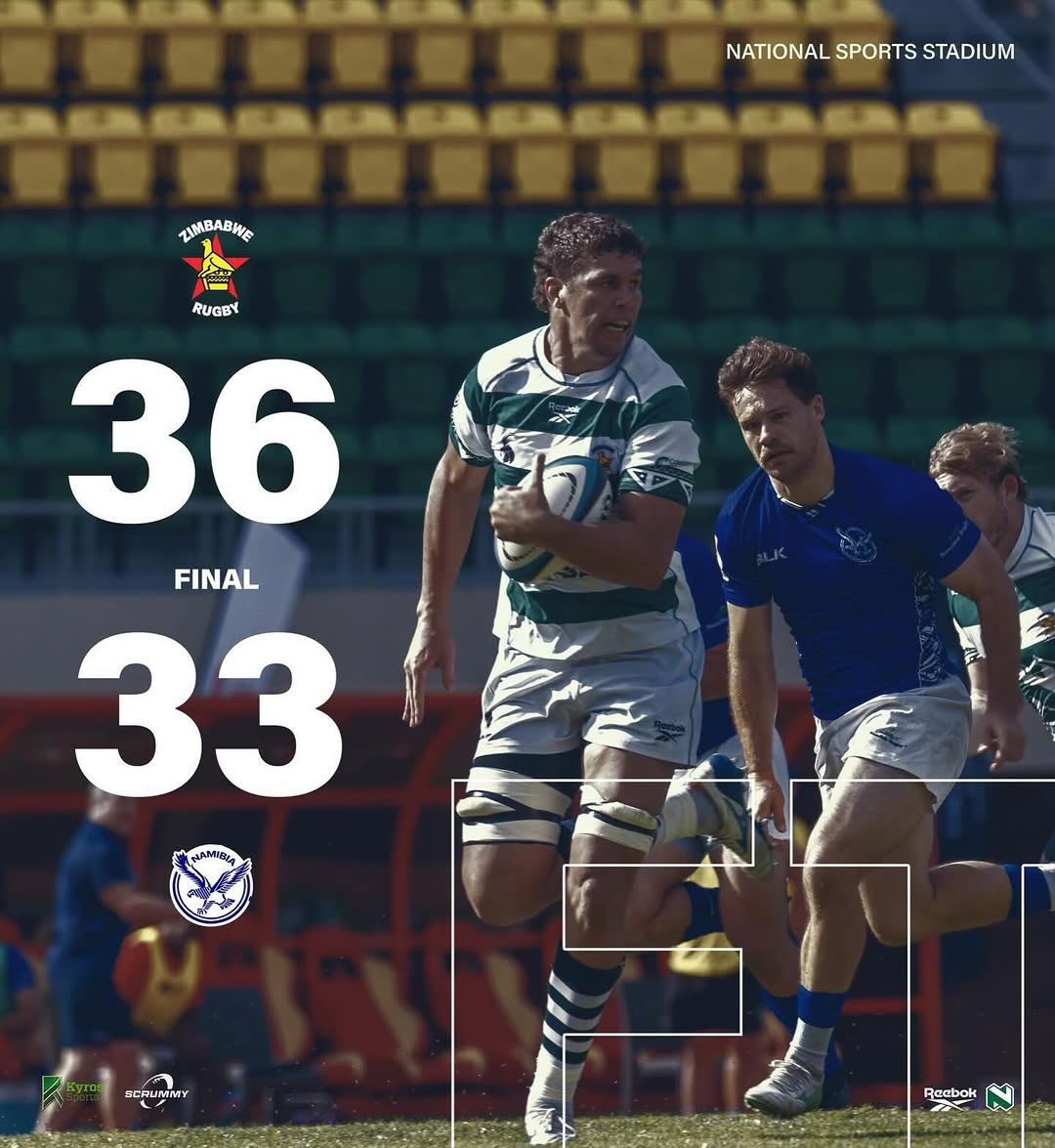 A massive congratulations to our Zimbabwe Sables on an incredible and hard-fought 36–33 victory over Namibia today! Playing our first international match at this historic venue in over two decades, you showed true det…