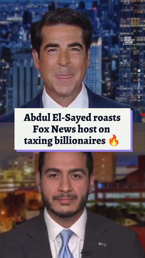 Abdul El-Sayed roasts Jesse Watters on Fox News on taxing billionaires: "Do you want to drive on good roads? Or would you rather have a billionaire make a second billion?