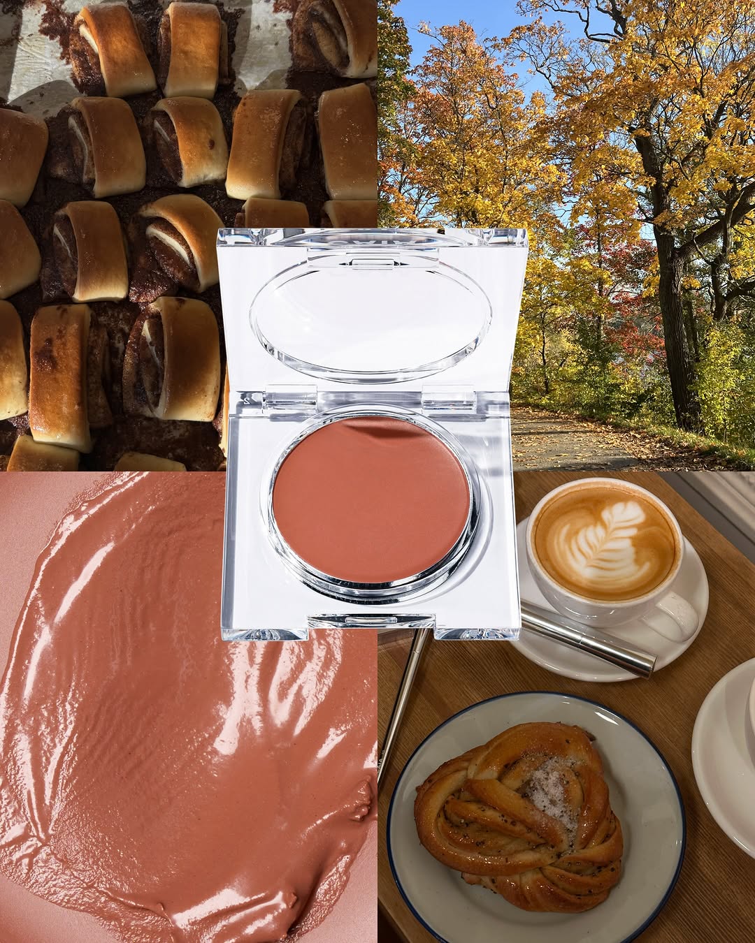 Cinnamon season looks good on you 🍂 Add a little warmth to your fall look with Cinnamon Charm, our soft terracotta blush balm for cheeks and lips.