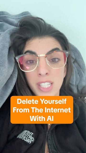 Delete yourself from the internet with AI. Or there is an easier way 🤫 Follow @cybersecuritygirl for more tech tips