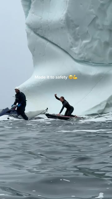 These sounds were HORRIFYING 😳🌊🔊 This raw iPhone clip from my Queen @branditayawad @redbullcanada gives me chills… literally lol ❄️🧊 What was the scariest part for yall? 👀 #bravegang #athlete #newfoundland #icebe…
