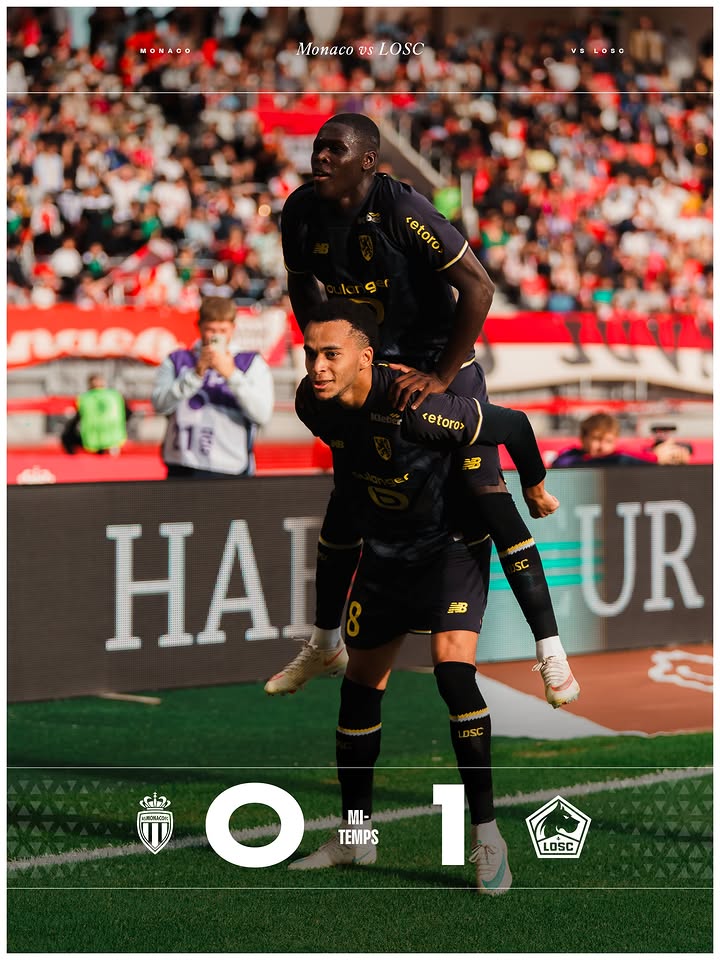 45’ | 0️⃣-1️⃣ 𝑪’𝒆𝒔𝒕 𝒍𝒂 𝒑𝒂𝒖𝒔𝒆 𝒂̀ 𝑳𝒐𝒖𝒊𝒔-𝑰𝑰 ⏸️ Nos Dogues sont devant au tableau d’affichage grâce à un but d’Ethan Mbappé 🤩👊 #ASMLOSC