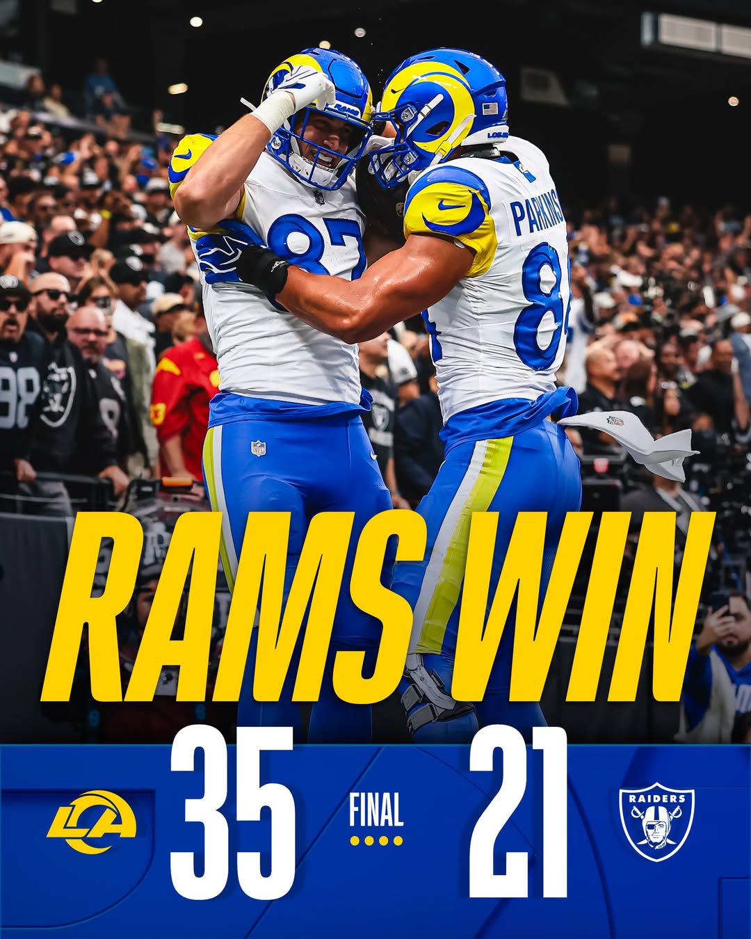 Headed home with the W.