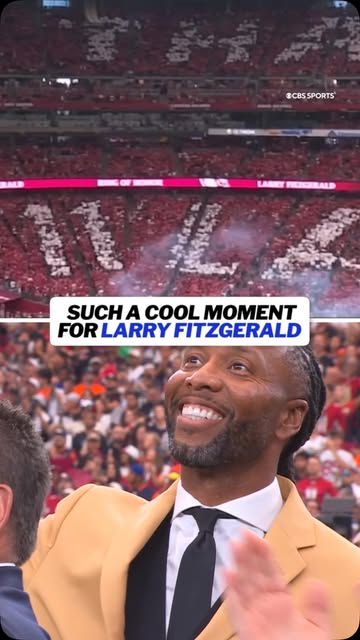 The Arizona Cardinals retired Larry Fitzgerald’s number at halftime today. A legendary moment for a legendary player
