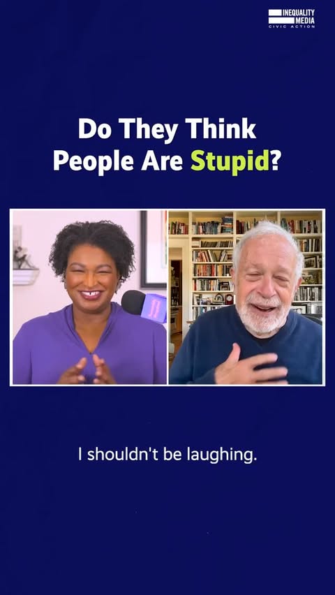 This is hands down the dumbest defense I've ever heard of Trump's economy by one of his own advisors. Stacey Abrams and I discuss.