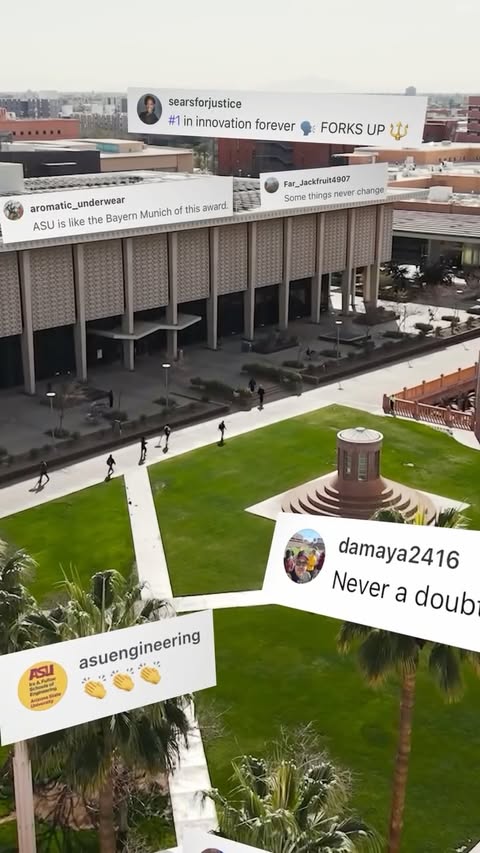 Arizona State University is No. 1 in innovation for the 12th year in a row — and the comments are coming along for the ride. 🔱