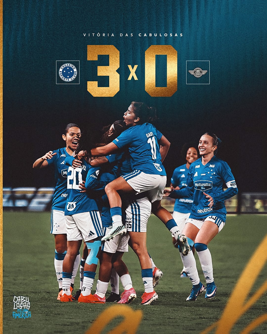 Fim de jogo e 𝙑𝙄𝙏𝙊́𝙍𝙄𝘼 𝘿𝘼𝙎 𝘾𝘼𝘽𝙐𝙇𝙊𝙎𝘼𝙎!!! 🦊💙 O CRUZEIRO TEM MAIS UMA BOA ATUAÇÃO, VENCE O LIBERTAD, POR 3 A 0, E ESTÁ NA SEMIFINAL DA CONMEBOL LIBERTADORES!!! VAMOOSSSSS!!! ⚽️ VANESSINHA, L. ALVES E…