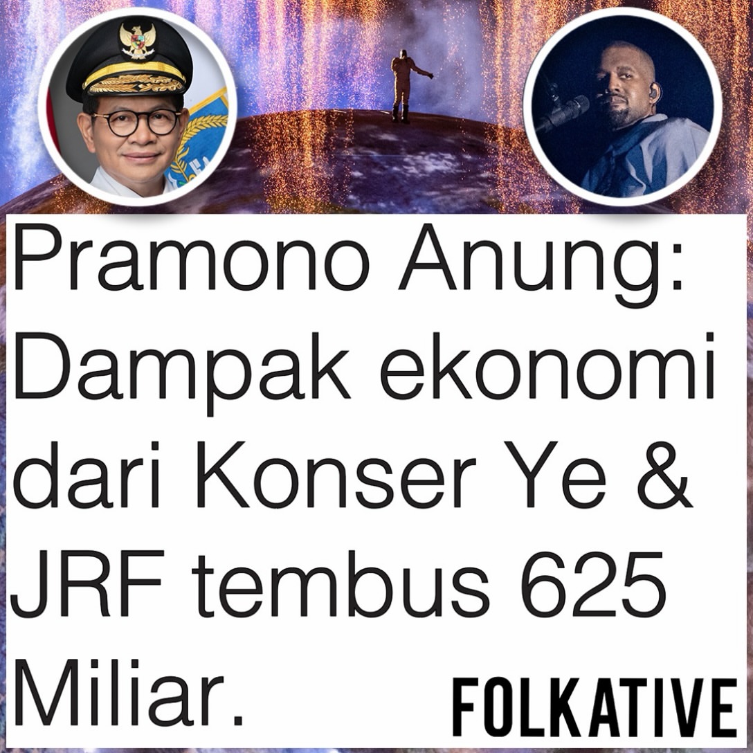Jakarta Governor Pramono Anung said the Jakarta Running Festival (JRF) and Ye (Kanye West)’s concert generated a combined economic impact of Rp625 billion ($37.5 million). The figure was based on calculations for the …