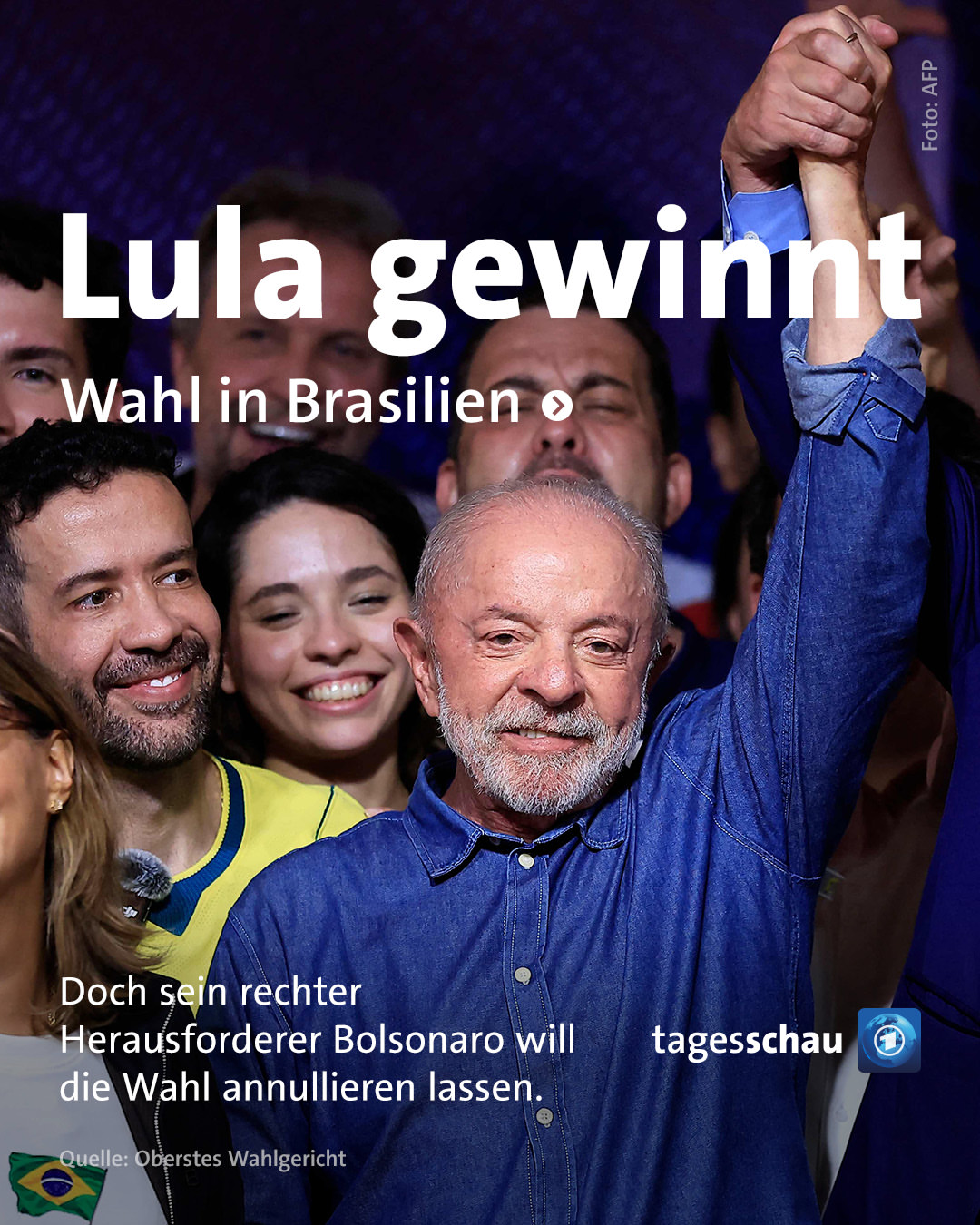 „Es ist unmöglich, das Ergebnis anzuerkennen“, sagte Bolsonaro in Brasilia. „Ich werde die Annullierung dieser Wahlen beantragen“, fügte Bolsonaro hinzu. Er begründete seine Forderung mit der kurzfristigen Entscheidun…