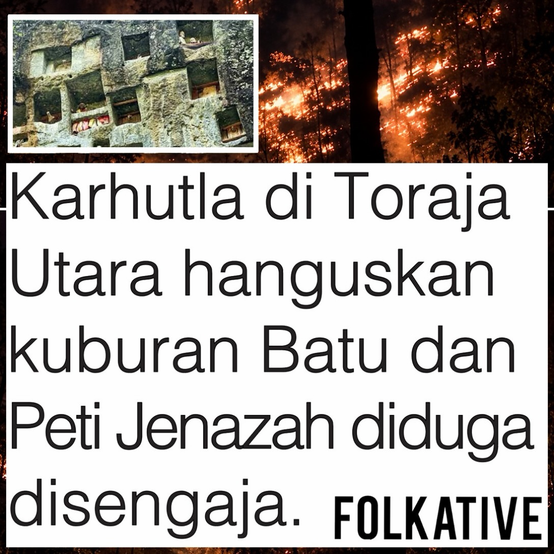 A forest and land fire in North Toraja, South Sulawesi, has spread to a traditional cliffside burial site, damaging dozens of stone burial chambers and burning funeral coffins. The fire occurred in Salurea Rangri, Bar…