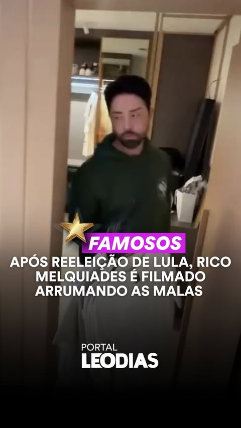 Logo após a confirmação da reeleição do presidente Luiz Inácio Lula da Silva (PT) na noite do último domingo (25/10), o influenciador Rico Melquiades foi flagrado por um amigo enquanto arrumava as malas em sua residên…