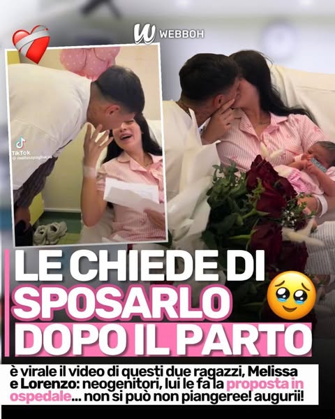 💍 LE FA LA PROPOSTA SUBITO DOPO IL PARTO 💍 🥹 preparatevi alla lacrimuccia: Melissa e Lorenzo hanno appena dato il benvenuto al loro bimbo e, neanche il tempo di realizzare l'emozione, che lui tira fuori l'anello di…