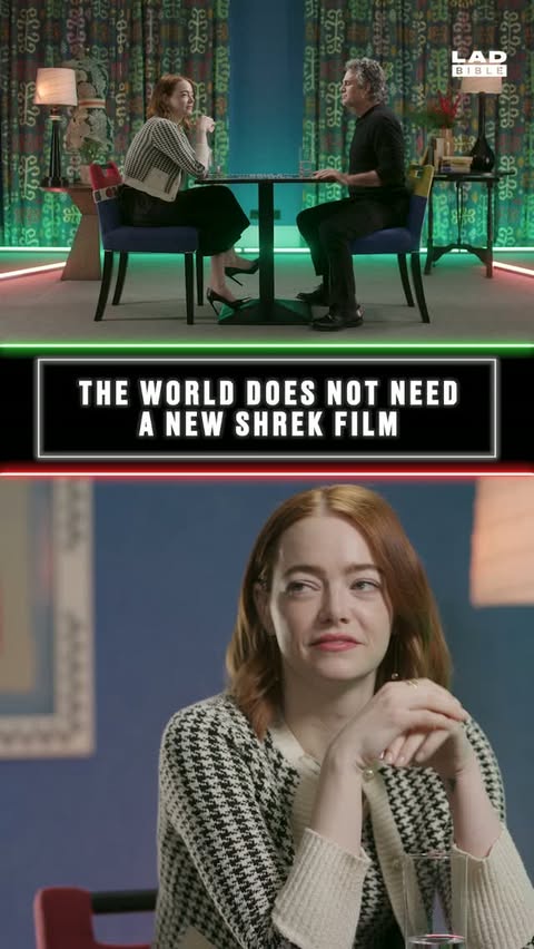 Do we need another Shrek film? 👀🧌⁠ ⁠ Watch Emma Stone and Mark Ruffalo's Full Agree to Disagree episode on LADbible Entertainment 📺⁠ ⁠ #agreetodisagree #ladbible #ladbibleoriginal