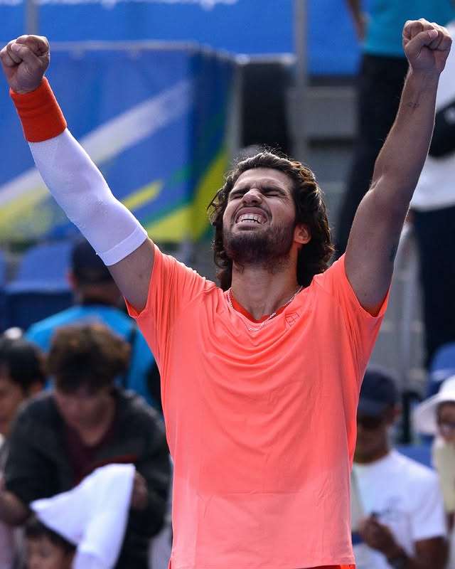Another win! 💥 Happy to be back in the quarters here! 🤩 Thanks for the support! 📸 Getty