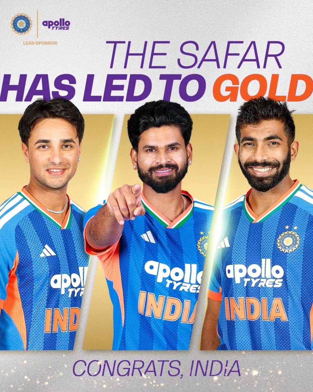 A historic contest. A golden result. Congratulations, men in blue 🇮🇳🥇 #HarSafarMeinDumHai #ApolloTyres #asiangames2026