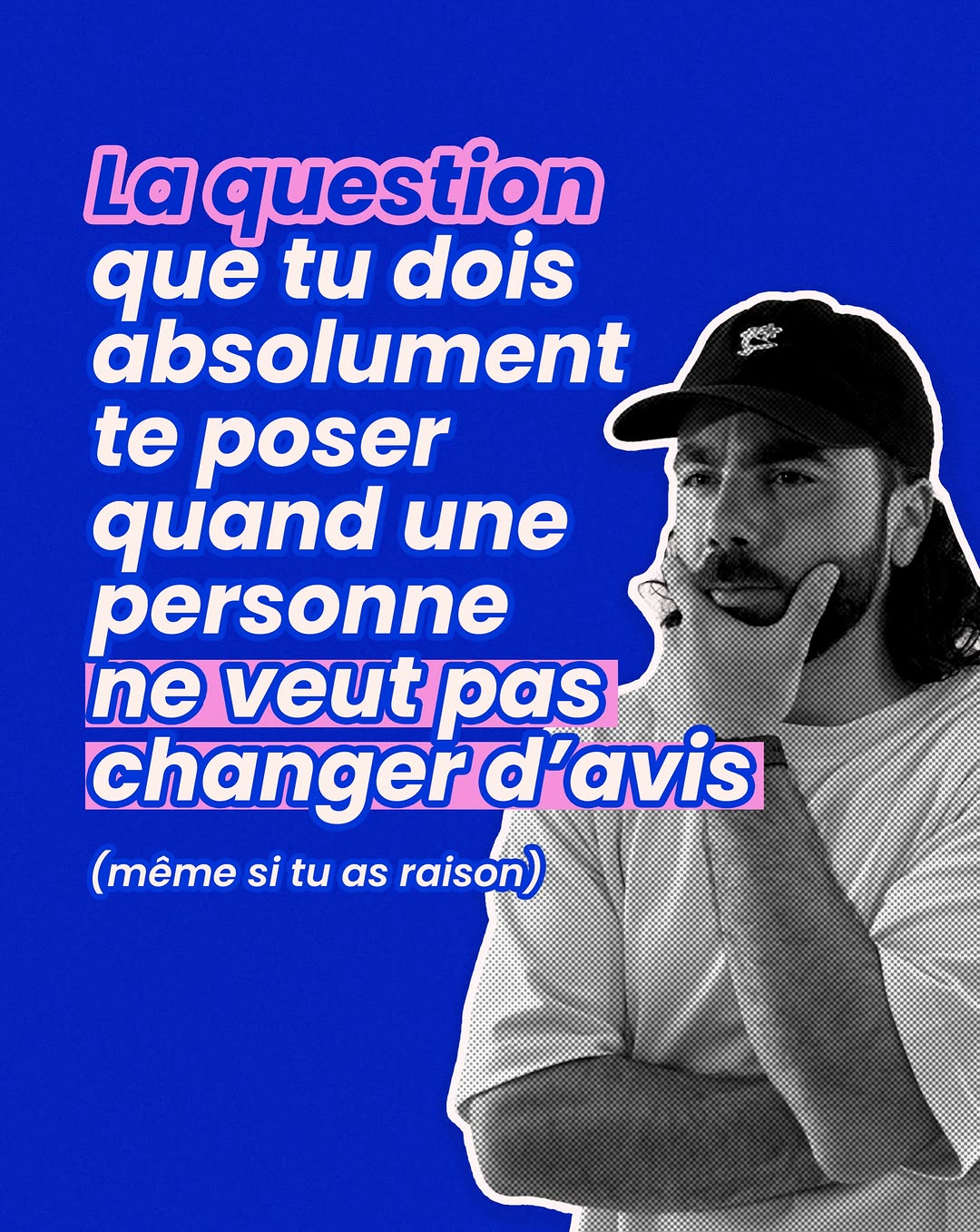 La question à se poser absolument quand quelqu’un refuse de changer d’avis 🧠 Retiens ça 👇 Le coût de la raison C’est le fait de comprendre que même face à une preuve indiscutable, une personne ne reconnaîtra jamais …