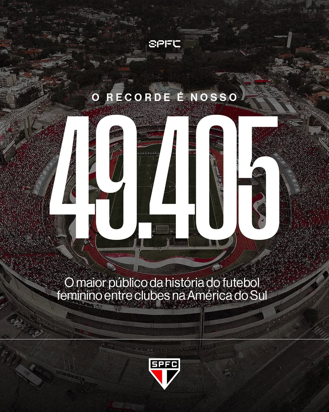 O RECORDE E O TÍTULO SÃO NOSSOS! 🏟️🇾🇪 #EssaHistóriaÉFeitaPorNós #FutebolFemininoTricolor #VamosSãoPaulo 🇾🇪 📸 Miguel Schincariol / São Paulo FC