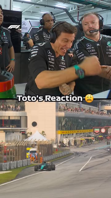 Toto's fury as George is forced to retire in the final stages of the race 💔 #F1 #Formula1 #BahrainGP