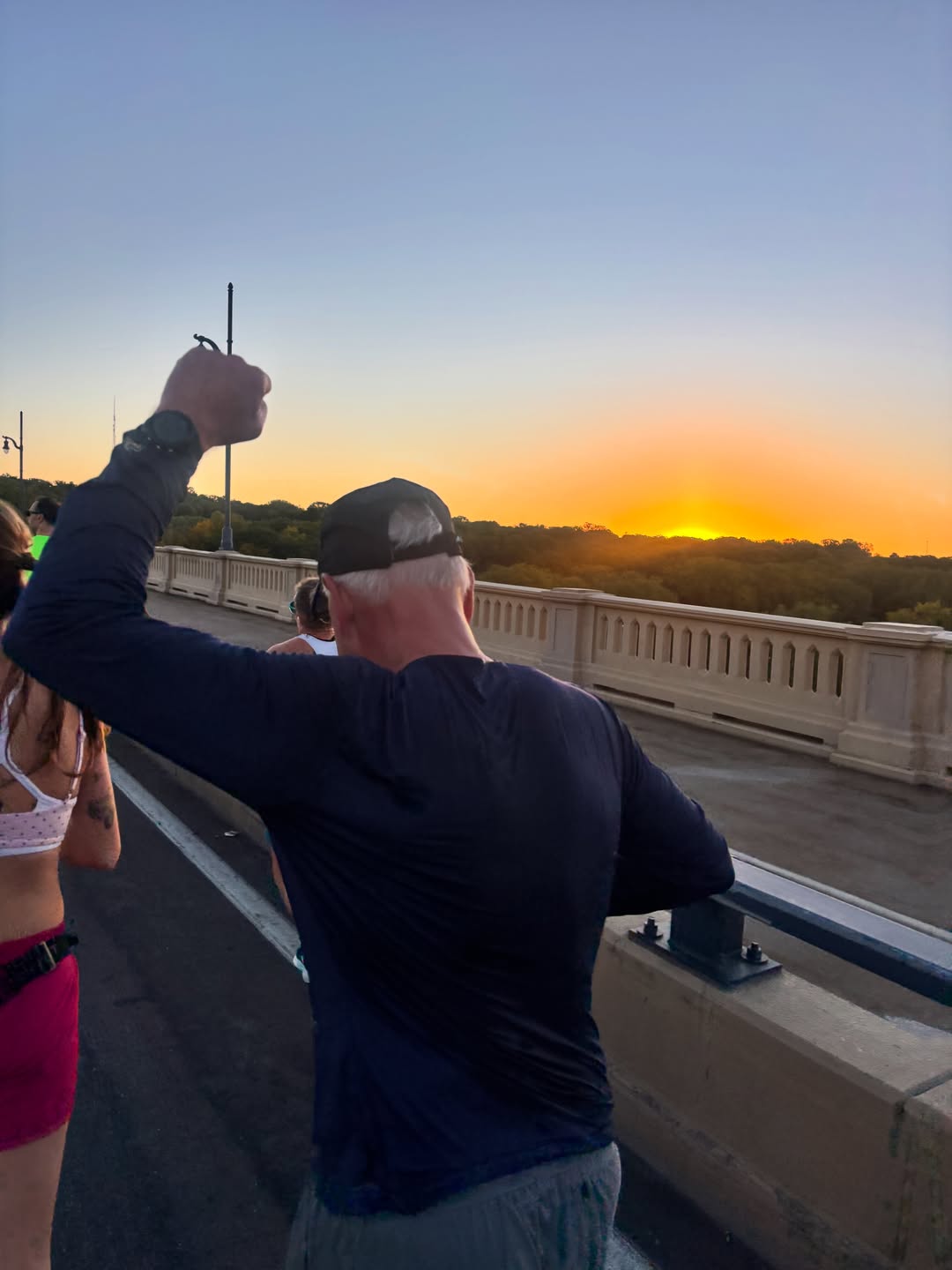 A perfect fall morning for the 10 mile. Best of luck to everyone running the marathon!
