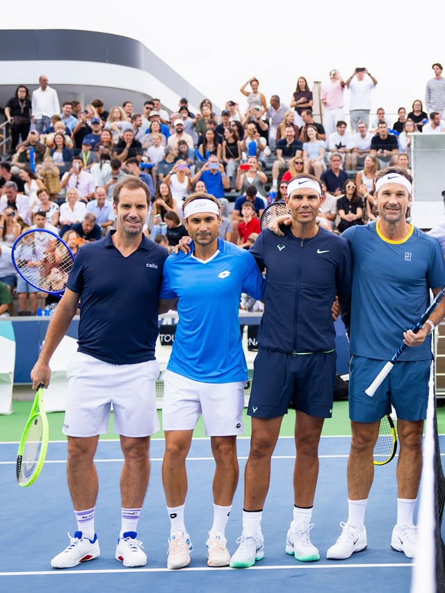 Thanks @andymurray, @davidferrer1982, @richardgasquet34 , @fabiofogna, @domithiem, @charlymoya76, @iamsafinmarat for sharing this special day with me and with all the fans A day we will never forget at the @rafanadala…