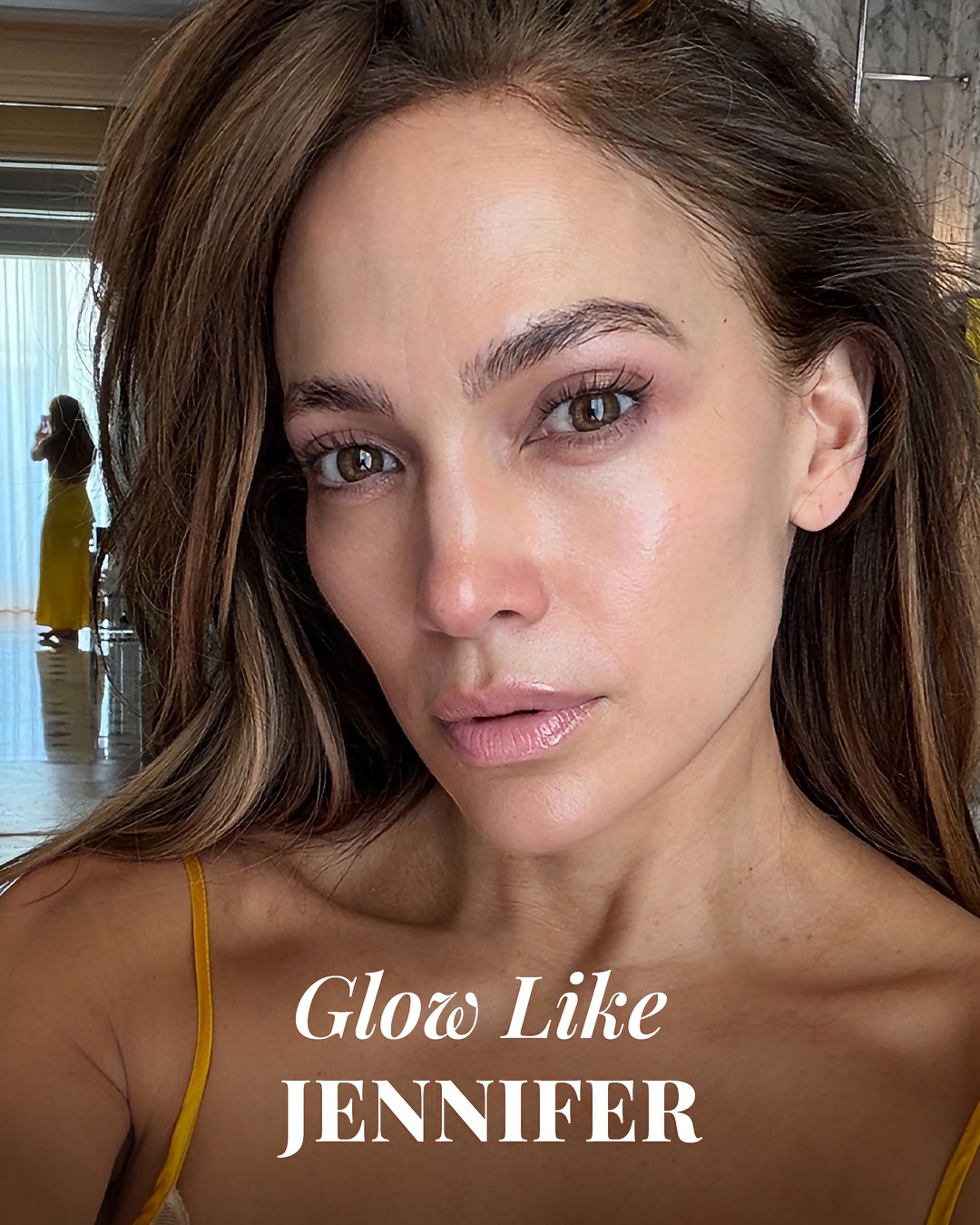 @jlo 's morning glow routine. ​ ✨ Hydrate & Plump with THAT GLOW MIST Nutrient-Rich Hydrating Mist. ​ ✨ Brighten & Firm with THAT JLO GLOW® Brightening Serum​ ✨ Protect & Defend with THAT BIG SCREEN® Broad Spectrum SP…