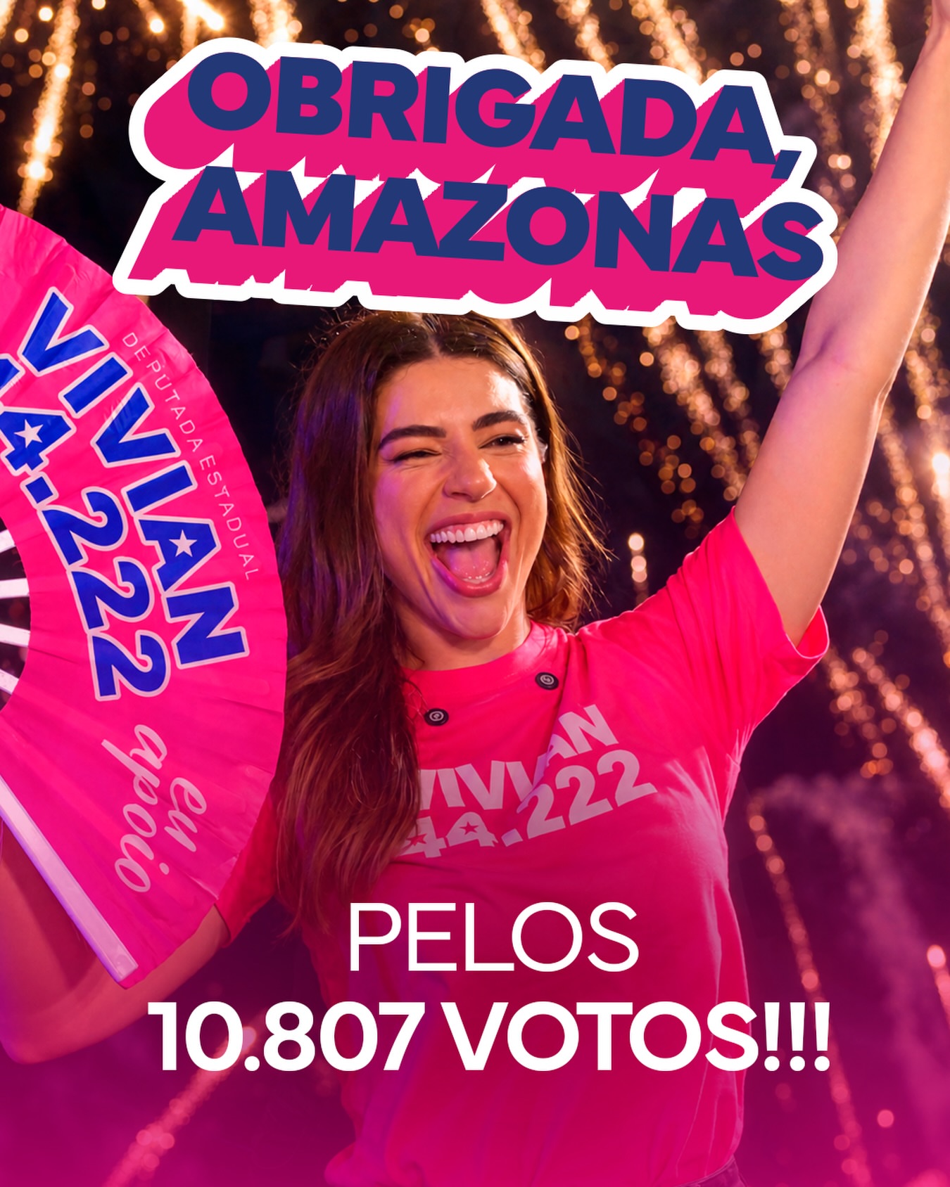 Gratidão é a palavra! Muito muito muito obrigada pelos mais de 10 mil votos de confiança. 🥹🙏🏼 Não foi o suficiente para me eleger, mas nem de longe isso foi uma derrota, foi uma jornada gigante e cheia de propósito…