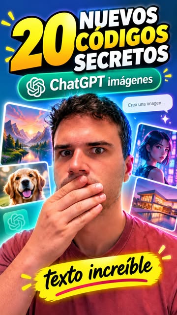 Comenta “CÓDIGOS” 👇 ¿cuál vas a probar primero? 🤯 20 códigos secretos para editar fotos con ChatGPT. Escribes el código, subes tu foto y listo: foto profesional, foto de carnet, fotos antiguas restauradas, gente bor…
