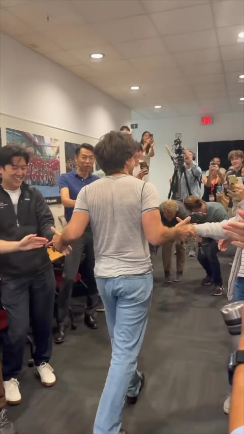 Walking into work as a new Nobel laureate. 👏 📷: Adelaida Chibukhchyan (@adachi_17)