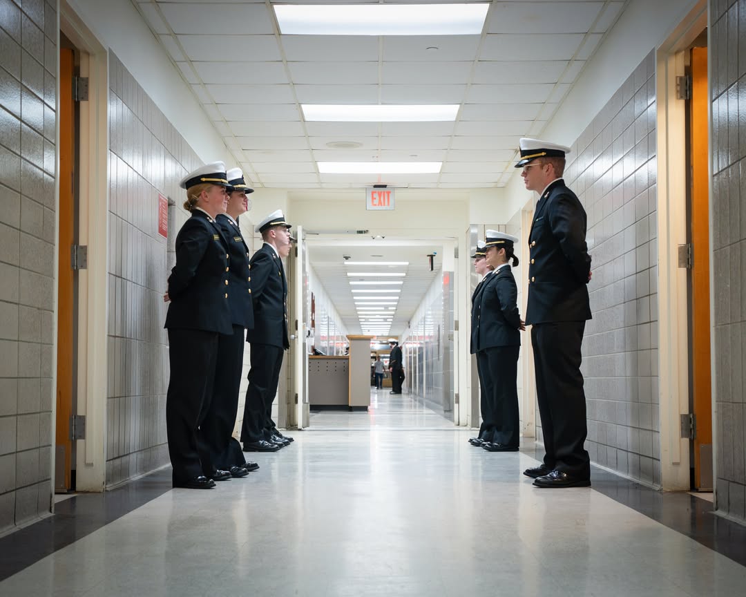 Attention to detail starts long before stepping onto the quarterdeck. ⚓ Last night during the semi-annual Alpha Inspection, the Brigade of Midshipmen put their high standards to the test and reinforced attention to de…