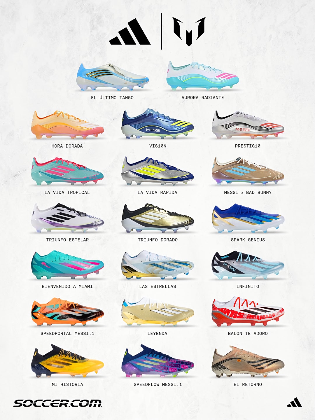 The end of a defining generation 🇦🇷 From his first Argentina boots to World Cup glory, a look back at the boots behind Messi’s legendary journey 🐐