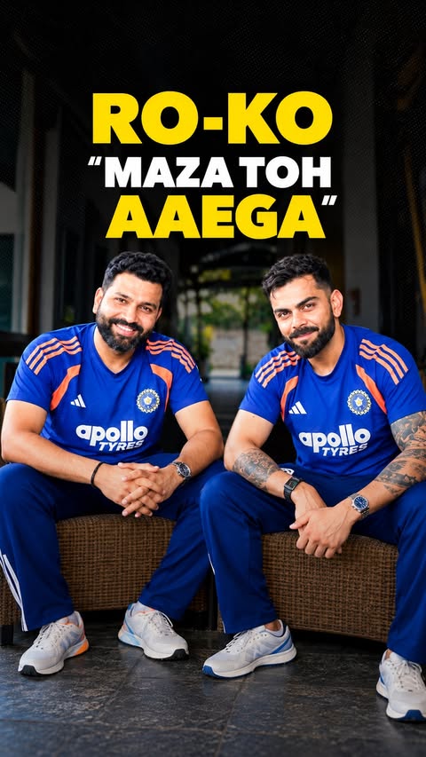 “𝘐𝘵𝘯𝘢 𝘣𝘢𝘥𝘢 𝘴𝘢𝘢𝘭 𝘩𝘢𝘪, 𝘥𝘦𝘴𝘩 𝘬𝘢 𝘴𝘢𝘸𝘢𝘢𝘭 𝘩𝘢𝘪!” 🇮🇳 Rohit Sharma & Virat Kohli know what lies ahead in this all-important year, but as they put it, 𝙈𝙖𝙯𝙖 𝙏𝙤𝙝 𝘼𝙖𝙚𝙜𝙖! 😍🤩 #INDvSL | 1…