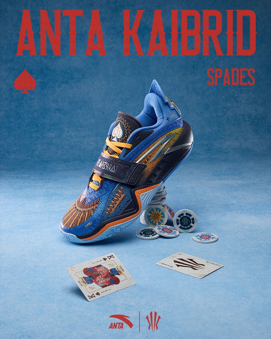 Introducing the ANTA Kaibrid “Spades” ♠️ and the all new Kaibrid silhouette showcasing all the best features of ANTA Kai 1 through 3. Limited pairs available exclusively at the ANTA Beverly Hills Flagship store, Satur…