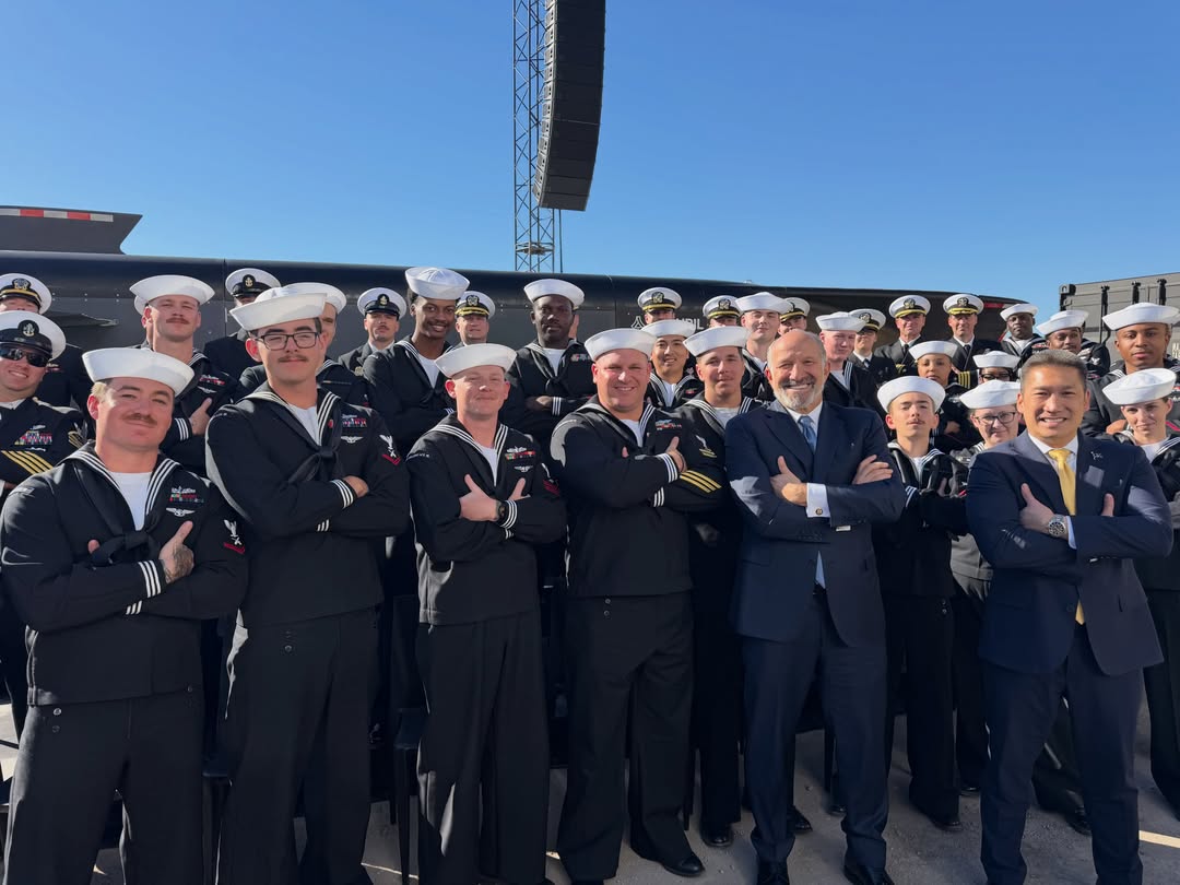 Honored to be with some of our finest U.S. Navy sailors alongside President Trump as we usher in a new age of American shipbuilding. 🇺🇸