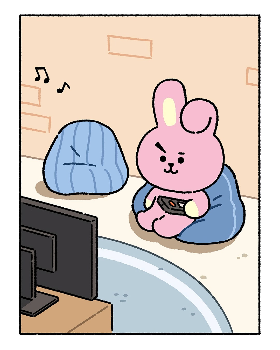 Let me squeeze in!! Let me squeeze in!! 😆 見たい！まぜてまぜて〜〜！！！！ 😆 나도 껴줘!! 나도 껴줘!! 😆 #BT21 #SHOOKY #TATA #COOKY #Seat