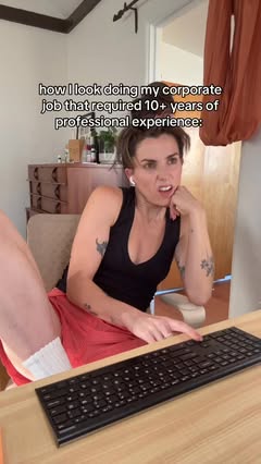 I’m only mildly better in the office. #corporatehumor #comedy #relatable #9to5
