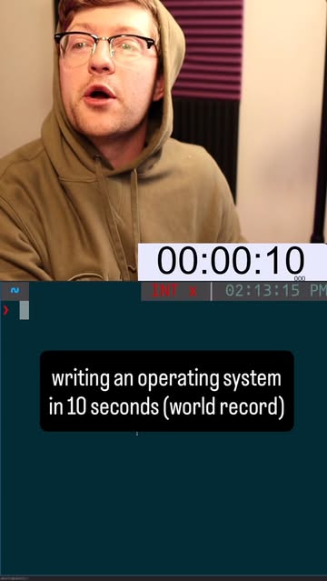 Writing an OS World Record #linux #cybersecurity #hacking #cyber #programming