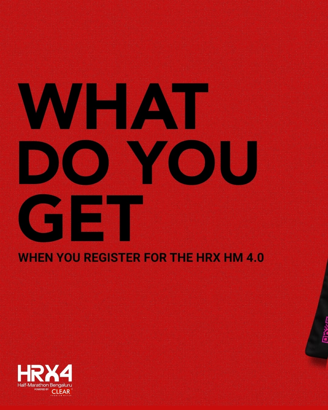 WHAT DO YOU GET WHEN YOU REGISTER FOR THE HRX HM 4.0? More than a race. Your race-day essentials, training fuel and a few things to keep you moving. #HRXHalfMarathon #HRXHM4 #BengaluruRunners #RunWithHRX #HalfMarathon…
