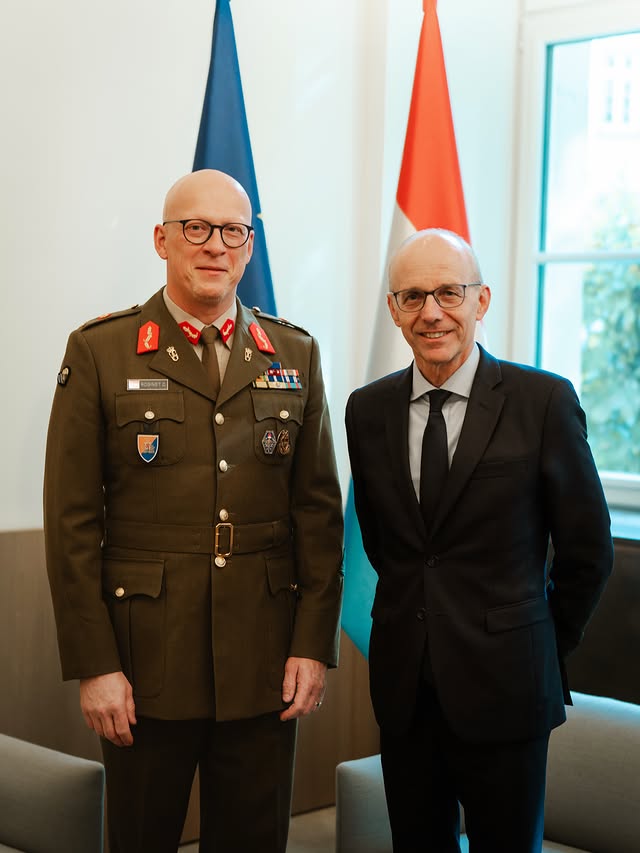 Visite de courtoisie du Général Claude Robinet, nouveau Chef d’état-major de @letzebuerger.armei.