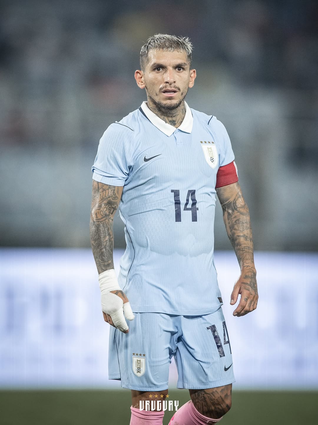 Con la celeste todo es especial. Feliz y orgulloso 🩵🇺🇾 Vamos por más banda 💪🏻 #LT14