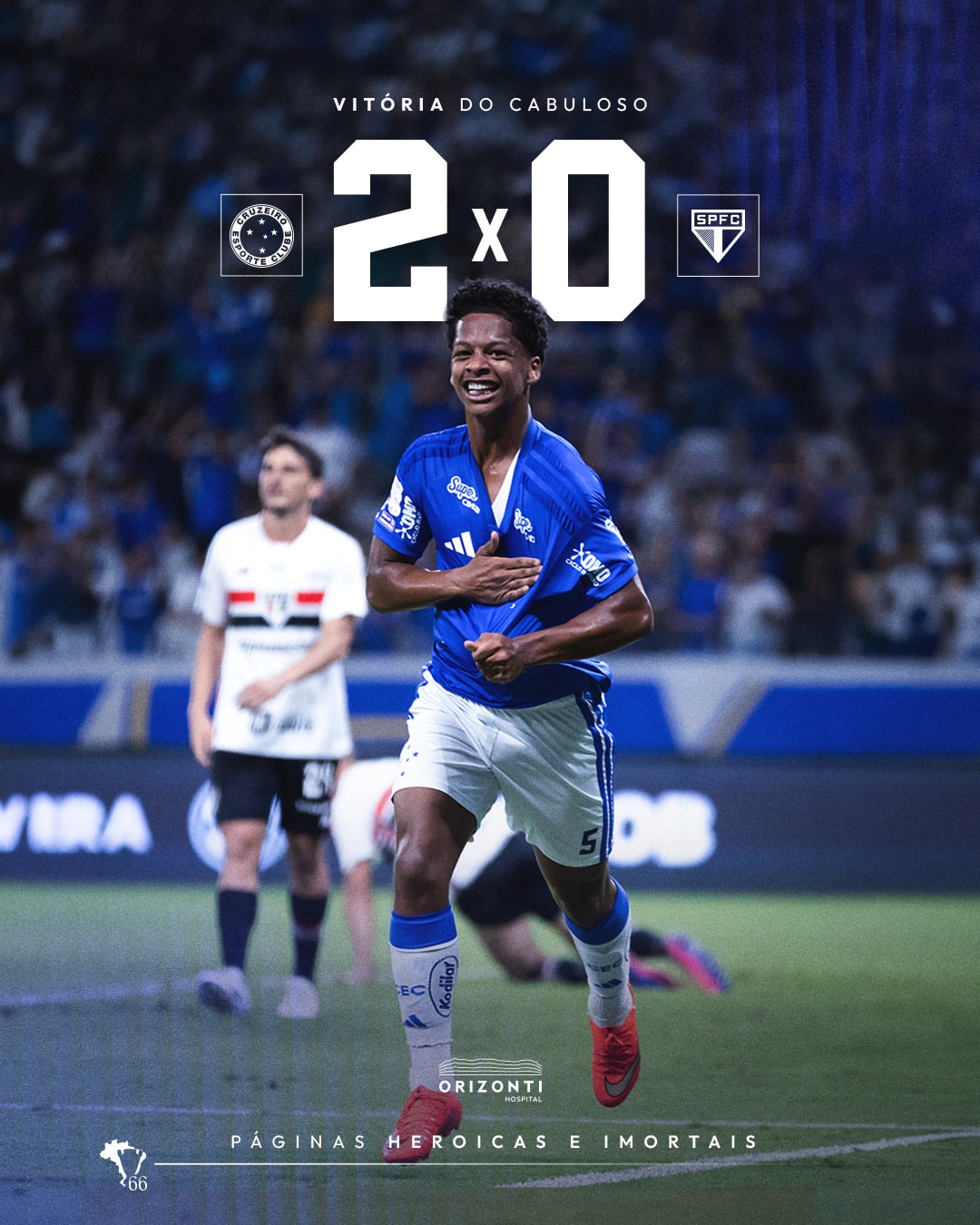 🕘 Fim de jogo e 𝙑𝙄𝙏𝙊́𝙍𝙄𝘼 𝘿𝙊 𝘾𝙍𝙐𝙕𝙀𝙄𝙍𝙊 𝙀𝙎𝙋𝙊𝙍𝙏𝙀 𝘾𝙇𝙐𝘽𝙀!!!! 🦊💙 RETORNO DO BRASILEIRÃO COM MAIS 3⃣ PONTOS!!! NO MINEIRÃO, O CABULOSO JOGA BEM E DERROTA O SÃO PAULO POR 2 A 0!!! VAMOOSSSS!!!! …