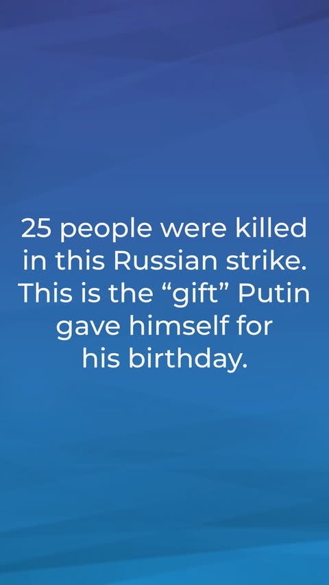All day today, work continued to clear the rubble following the Russian missile strike on Pryluky. A Kh-101 missile. A direct hit on a residential building. Sadly, 19 people were killed, including five little children…