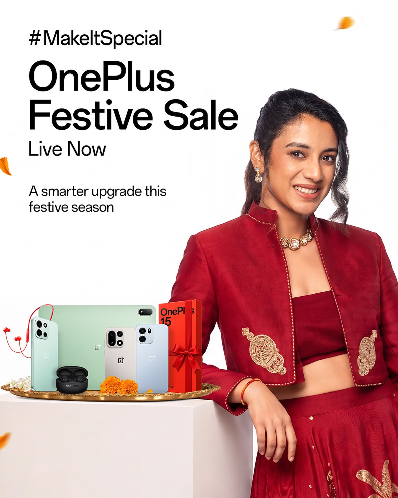 For the people who have given us so many reasons to smile, celebrate and come together. This festive season, give a little something back and make it special for every generation. #MakeItSpecial #OnePlusFestiveSale