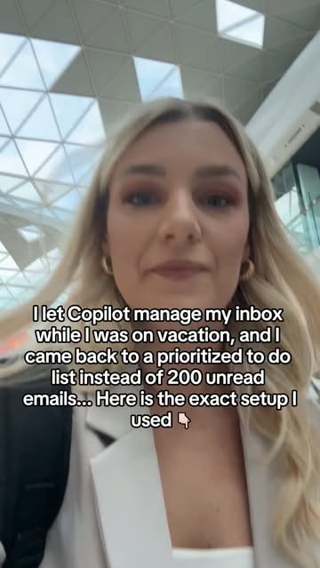 I let Copilot manage my inbox while I was on vacation… and I came back to a prioritized to-do list instead of 200 unread emails. 🤯⁠ ⁠ Coming back from time off used to undo the whole trip. I'd land, open Outlook, see…