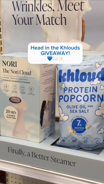HEAD IN THE KHLOUDS GIVEAWAY ☁️🍿💙 We teamed up with @khloudfoods to bring you the ultimate duo: Nori Cloud + Khloud Popcorn One lucky winner will get: ☁️ A Nori Cloud 🍿 A Khloud snack bundle TO ENTER: ✨ Follow @mee…