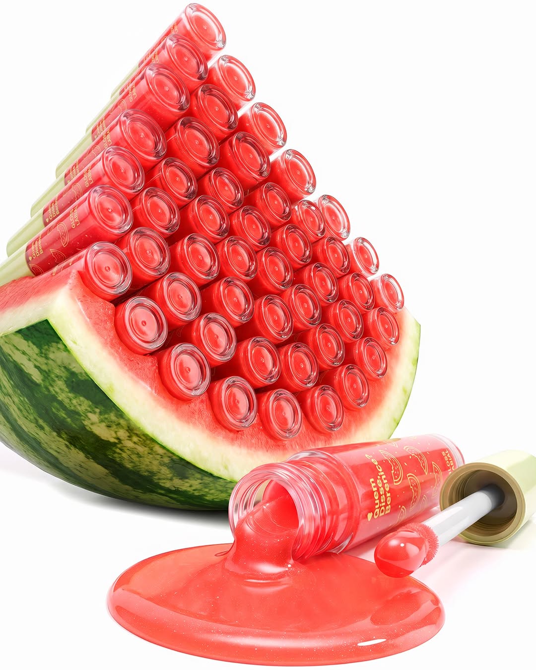 melancia merece seu próprio momento na #QDBComebackEra. 🍉👄✨ com vermelhinho inspirado na fruta, partículas de brilho, cheirinho doce e sensação de lábios hidratados e macios, esse ícone voltou do jeitinho que a gent…