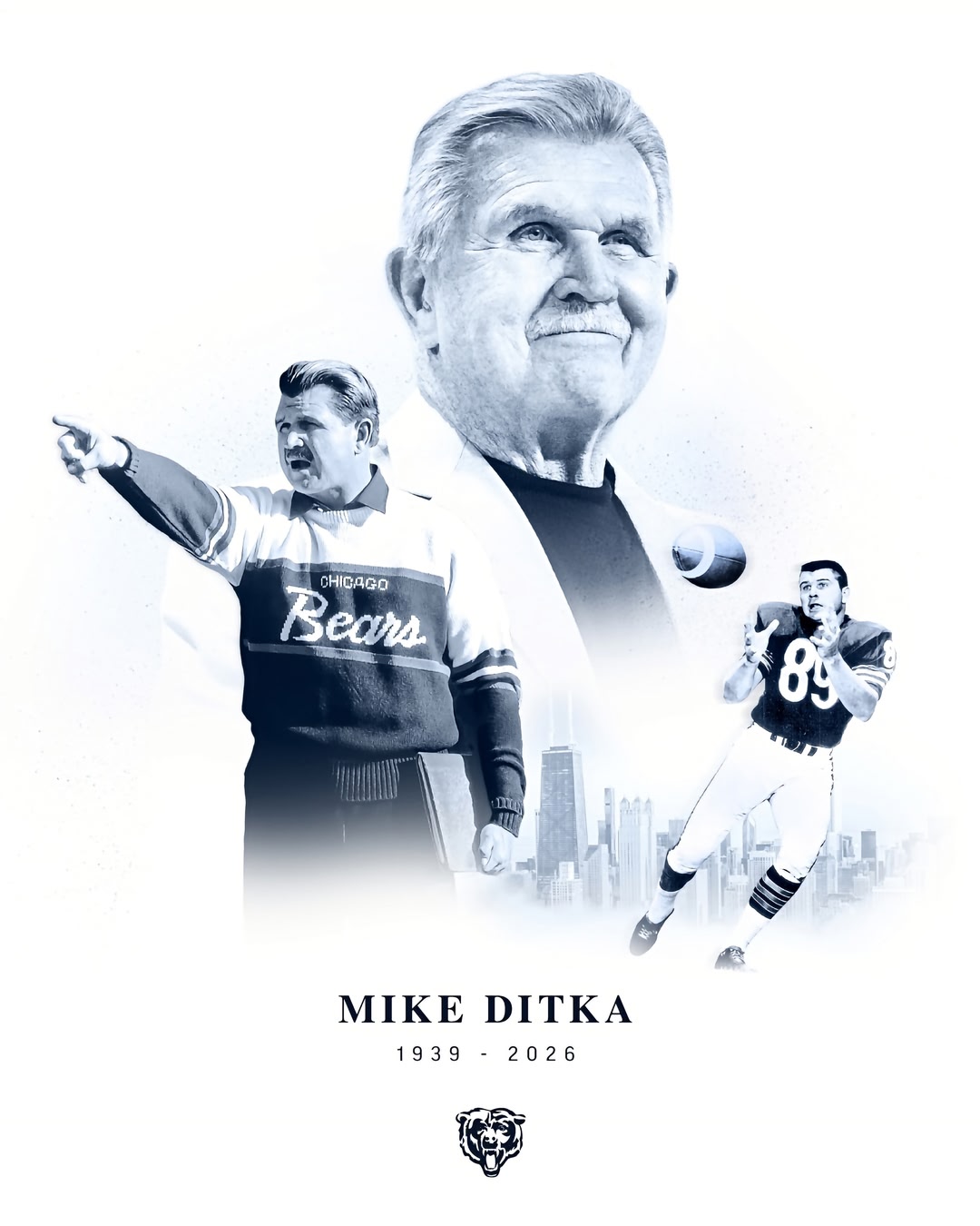 Player. Coach. Legend. Mike Ditka embodied the spirit of Chicago and will be deeply missed.