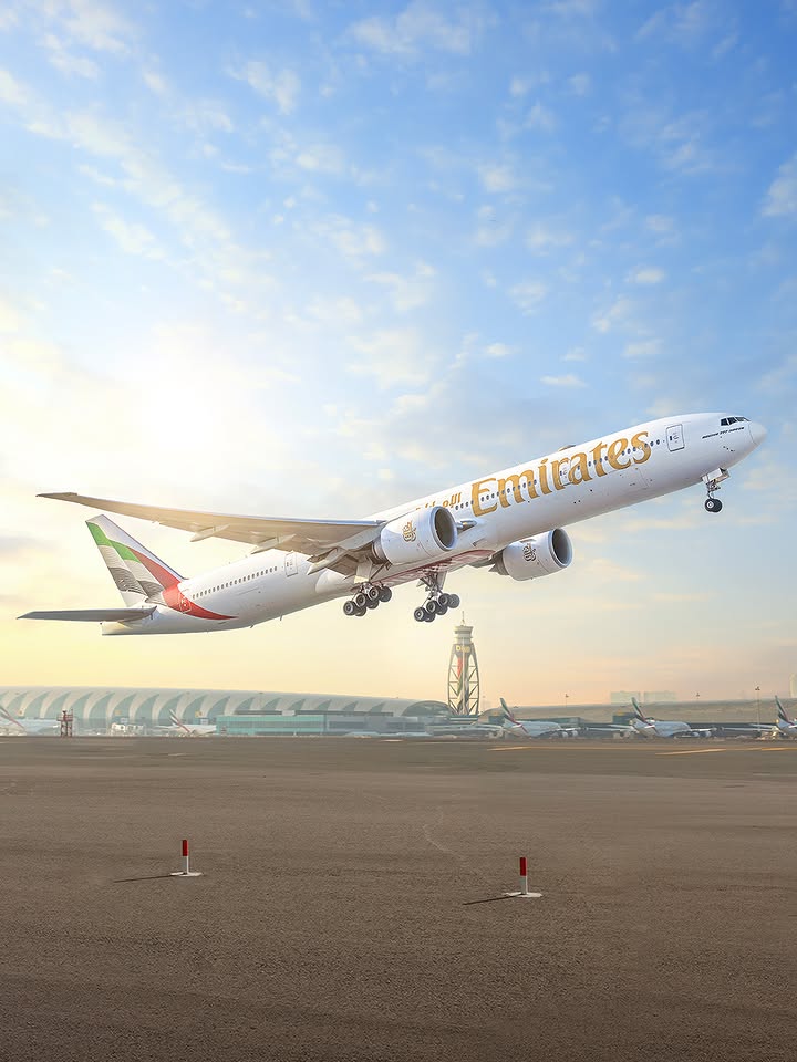No better time than take-off time. 🛫 #Emirates #FlyBetter
